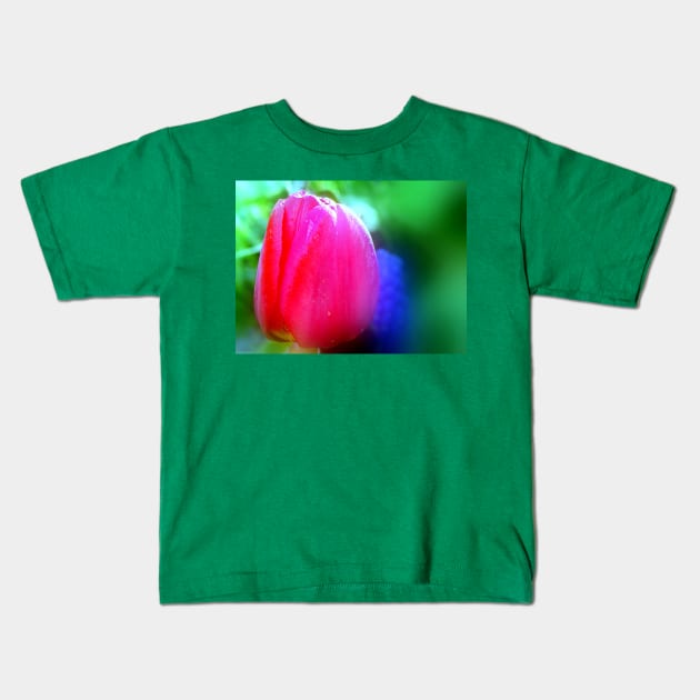 Tulip Flower Kids T-Shirt by danieljanda